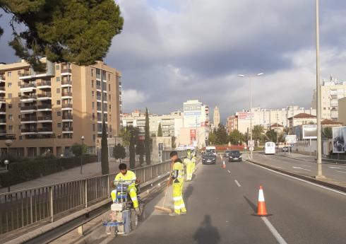 Obres carril bici avinguda Tarragona