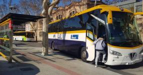 autobusos interurbans a l'estació Reus Centre 
